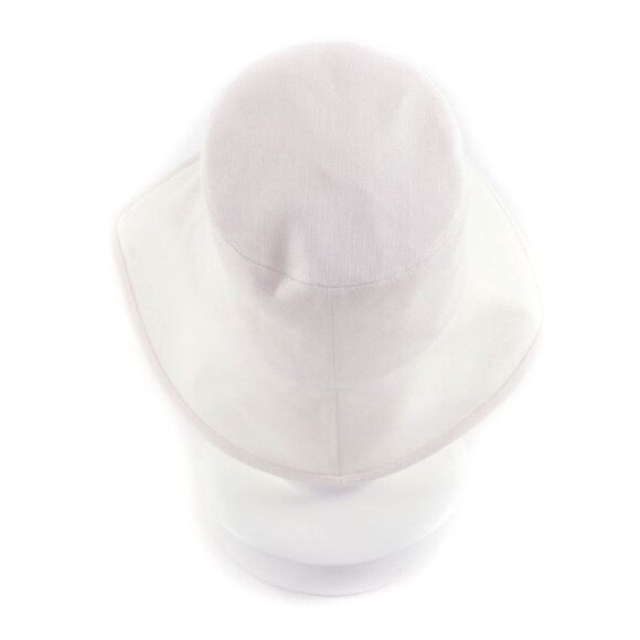 Hermes Gaelle Hemp Cotton Blend Hat Bucket Hat White 58 main image 8